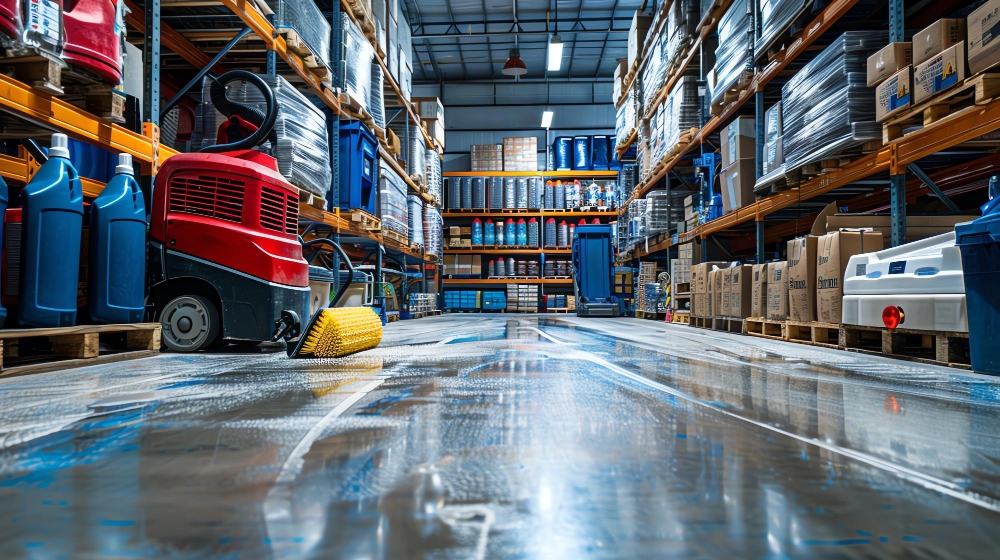 Warehouse Floor Scrubbing Services