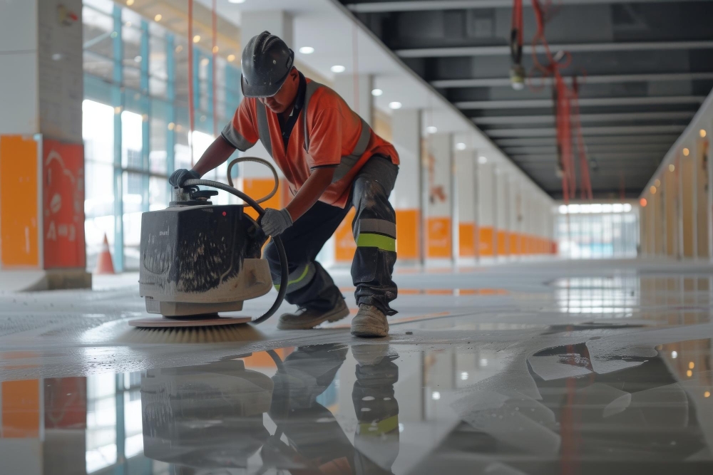 Warehouse Floor Scrubbing Services